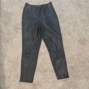 Banana Republic Black Leather Pants